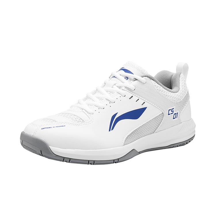 Бадминтонные кроссовки LiNing Feather Cushioning, износостойкие, дышащие, легкие, низкие, унисекс, стандартные, белые, AYTS034-2