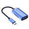 V278 4K 60Hz Type-C to HDMI + Type-C Video Adapter Aluminum Alloy Converter