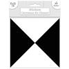 [R2190] - Set of 6 Black and White 'Cement Tiles' Stickers - 15x15 Cm
