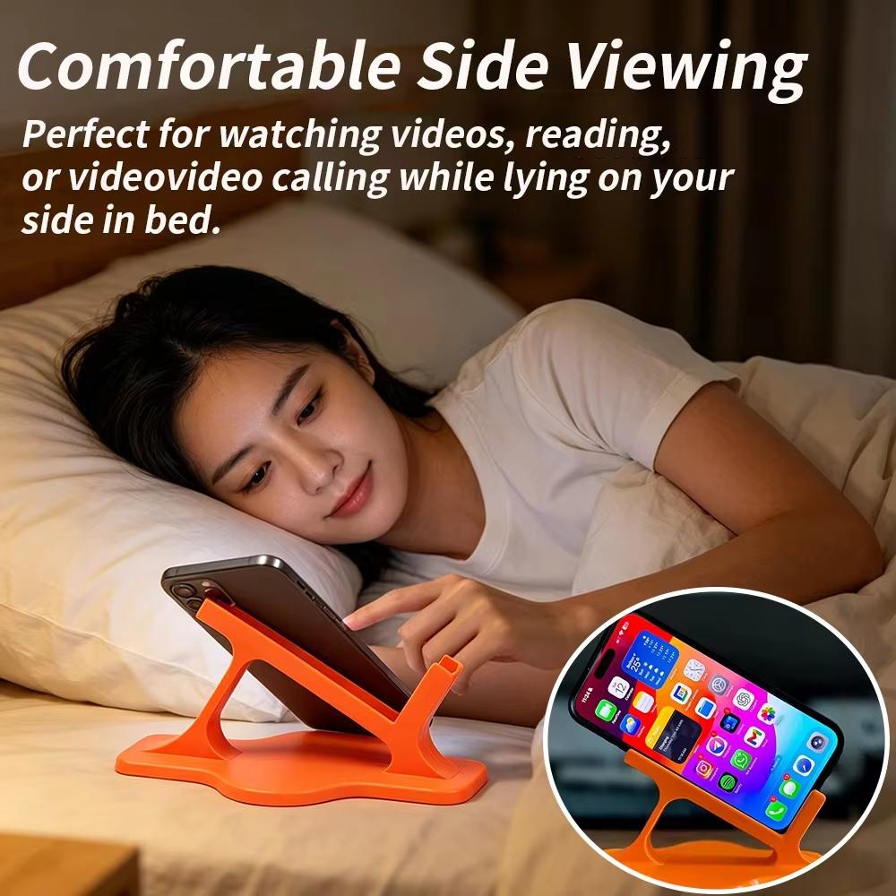 Bed Lazy Phone Stand, Hand-free Phone Bracket, Ergonomic Design, Portable Phone Support for Lying Down & Home Entertainment