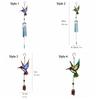 Creative Hummingbird Wind Chime Metal Hanging Decoration Garden Decoration Bell Pendant  Gift