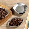 Coffee Bean Weighing Plate Stainless Steel Sauce Dish Plate Irregular Shape Storage Tray Kitchen Coffee BeanDose Tray Dosing Cup