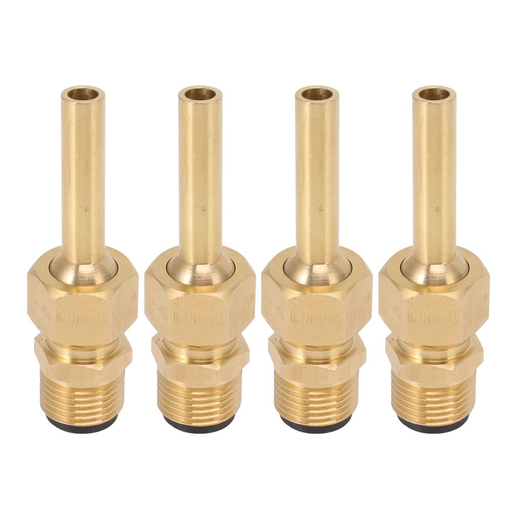 4 шт. фонтанные насадки из чистой меди, большая шестиугольная насадка с прямой струей, одинарная насадка для водного пейзажа