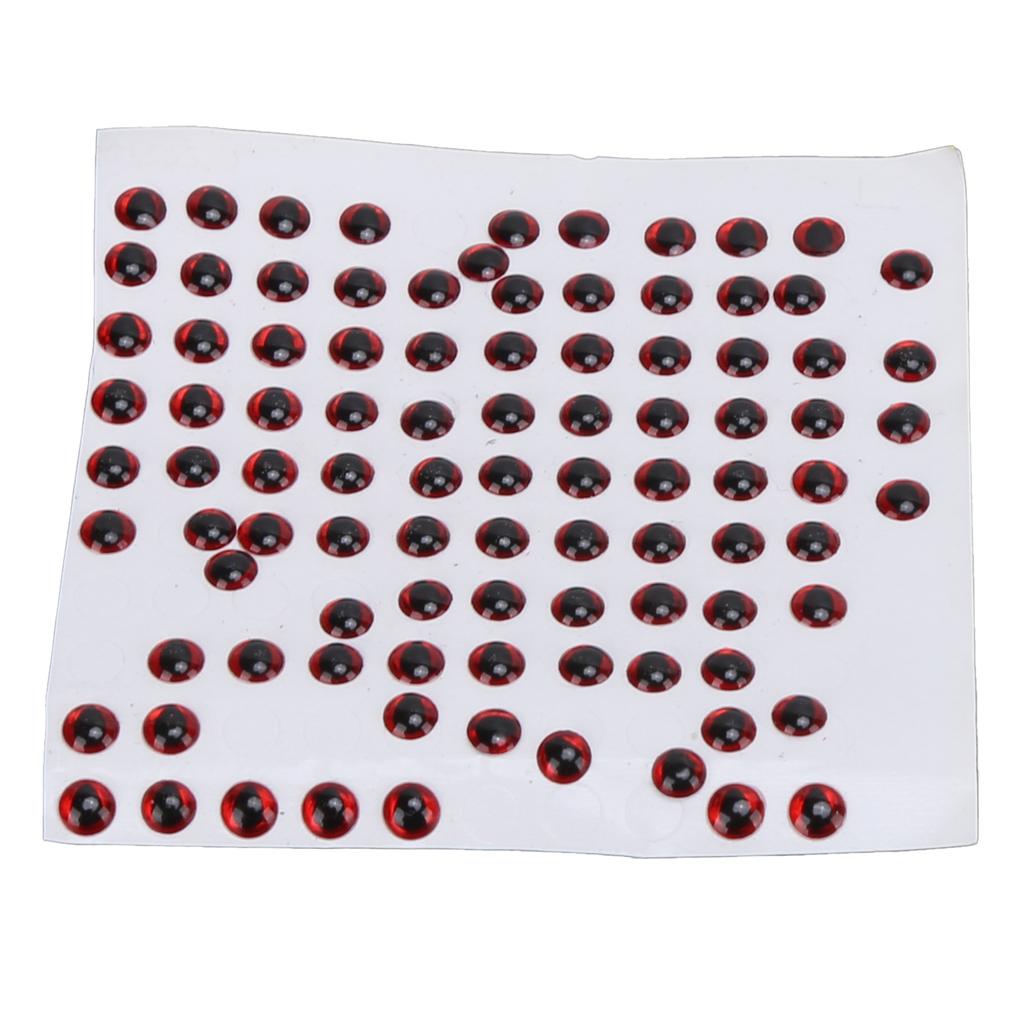 100 шт. Глаза для рыболовных приманок 3D Имитация Рыбий глаз Наклейка для вязания мушек Приманки Поделки DIY Материалы