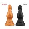 Новая женская мастурбация специальной формы, разноцветная, смешанного цвета, черный и красный, жидкий силикон, большой размер, анальная пробка заднего двора