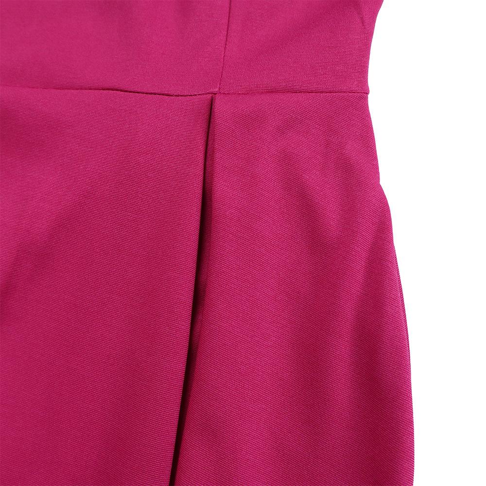 JKASHDK Women's Fashion Autumn Winter Solid Color Print Long Sleeve O-Neck High Waist Casual Dresses