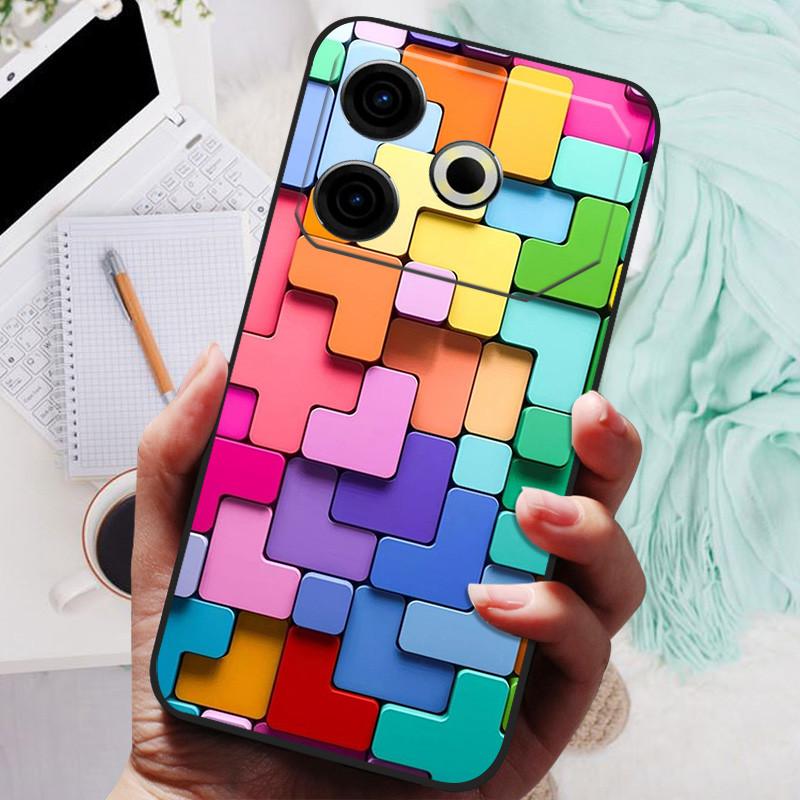 Для чехла Tecno Pova 6 Neo Pova6 Neo Роскошный телефон Силиконовая задняя крышка Для чехлов Tecno Pova 6 Neo Pova 6Neo Защитная оболочка Capas