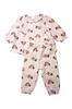 Mickey Minnie Princess Feminine Quilt Pajama Set Baby Pajamas Open Front Girls 215109902 Minnie 100 [Disney] &