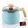 Saucepan with Lid, Pot, Milk Pan with Lid, Induction and Gas Compatible, Pitcher-shaped, Kettle, 7-in-1, Includes RC Sticker