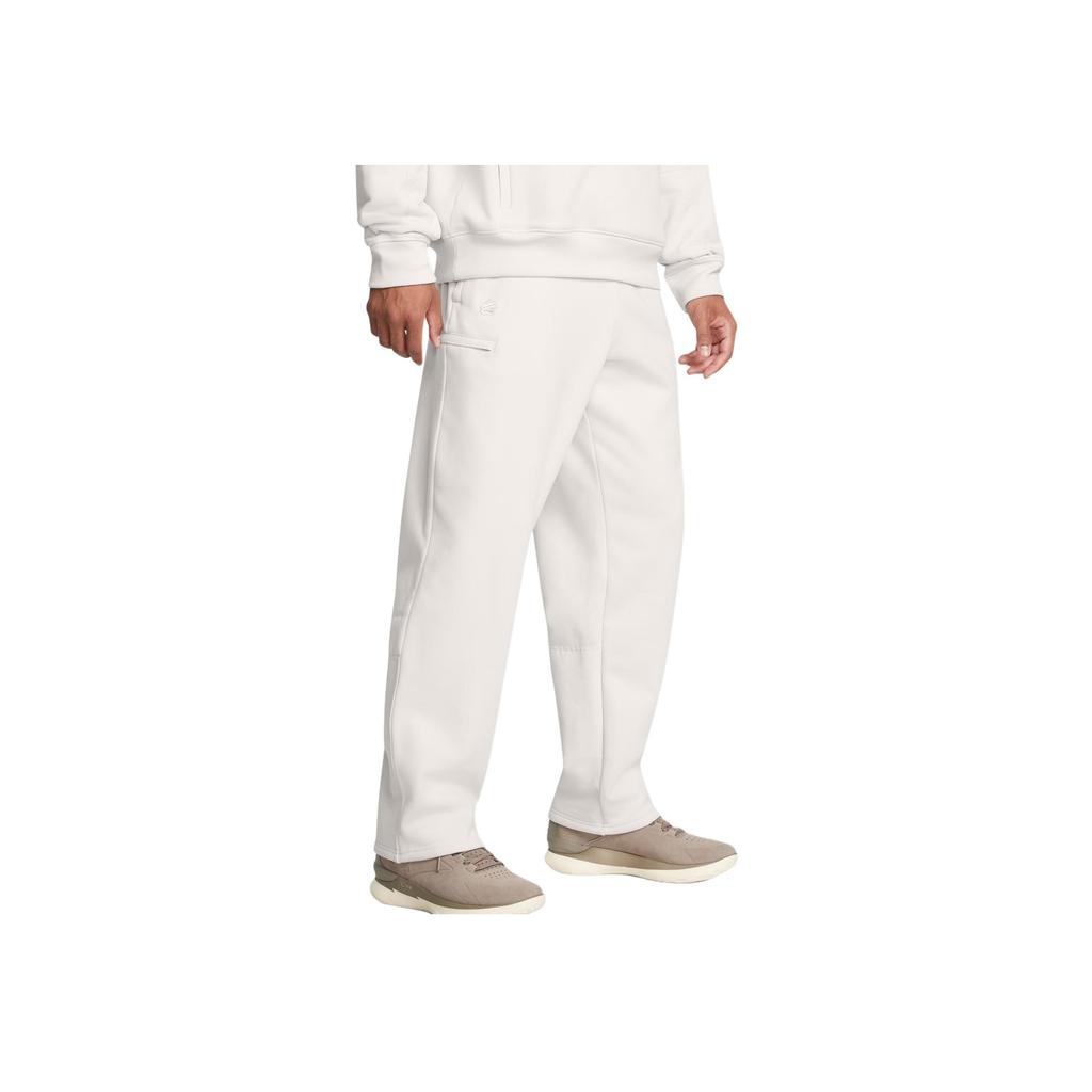 Under Armour Curry DNA Флис Модные Универсальные Спортивные Штаны Мужские низ Белая Глина 1387113-114