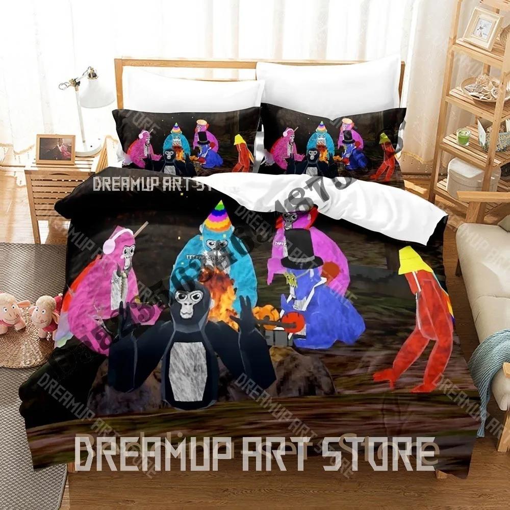 3D Print Gorilla Tag Game Bedding Set Single Twin Full Queen King Size Bed Set Adult Bedroom Duvetcover Sets Anime Bed Shee
