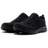 Skechers Удобные Универсальные Низкие Повседневные Кроссовки Женские Черные 104411-BBK