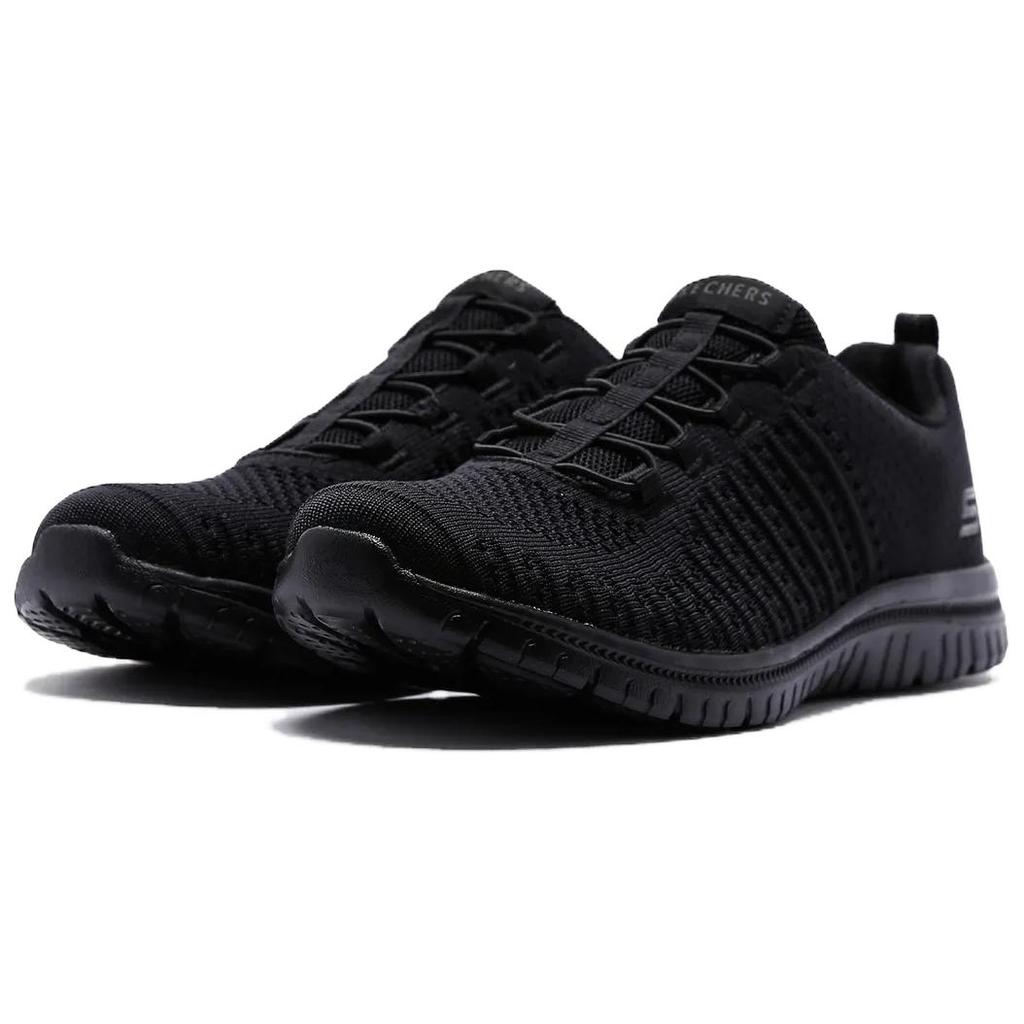 Skechers Удобные Универсальные Низкие Повседневные Кроссовки Женские Черные 104411-BBK