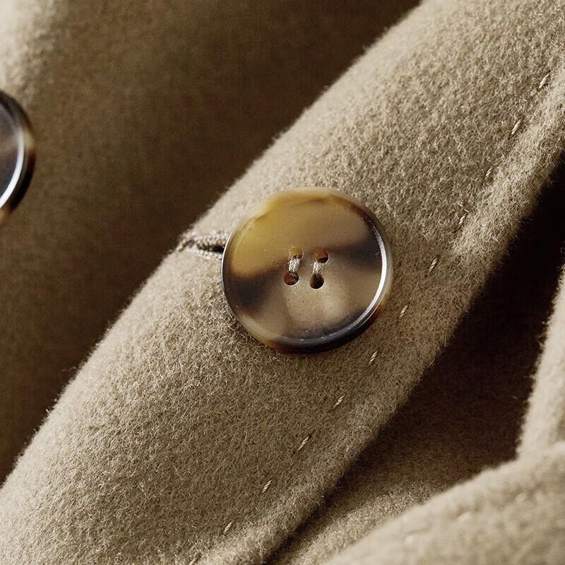 Women's Mid-Length 100% Wool Double-Sided Coat