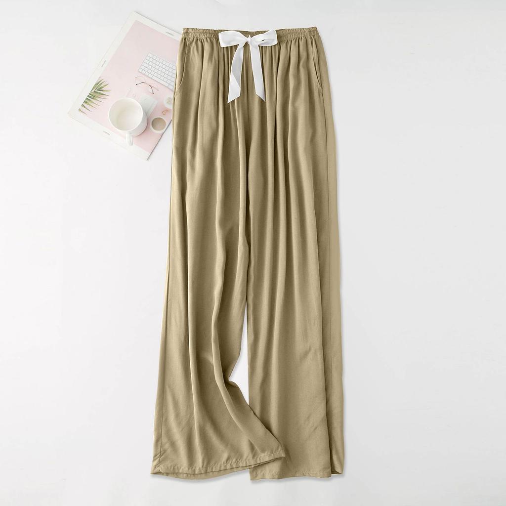 Women's Casual Fashion Sleep Pants Loungewear Pants Wearable As Outerwear High-Waisted Pants