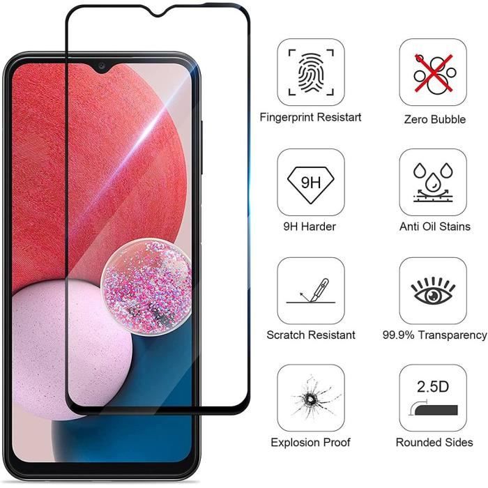 2 Verre Trempé - Booling - pour Samsung Galaxy A13 4G-5G - Anti-trace - Résistant aux chocs