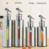 Portable Kitchen Stainless Oil Bottle Leak-proof Vinegar Sauce Holder Dispenser Visual Empty Can Gift Seasoning Baking