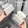 Держатель коробки для салфеток с крышкой отсека для хранения, антиокислительная, влагостойкая, прозрачная коробка для салфеток, держатель для салфеток
