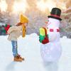 Christmas Inflatable Snowman 1.5m LED Illuminated Light Lantern Model Colorful Rotate Airblown Dolls Toys for Home Party Decor