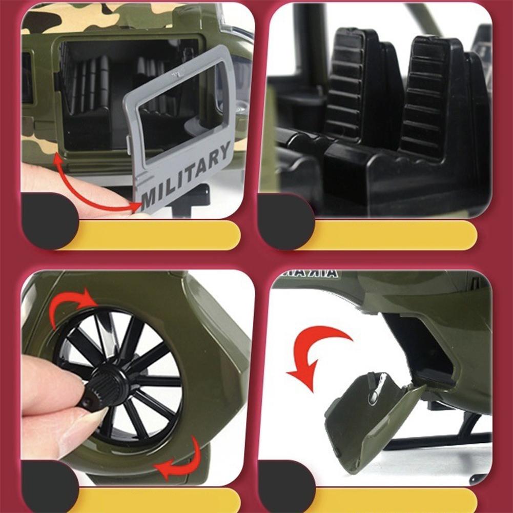 Helicopter Model Toy For 4-6 Years Old Kids High Simulation Fire Fighter Helicopter Airplane Sound And Light Model Toy For Boys Girls