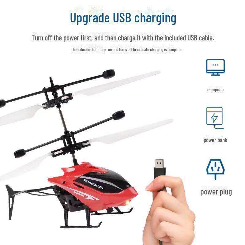 Перезаряжаемый игрушечный вертолет с датчиком жестов, ударопрочный, для детей