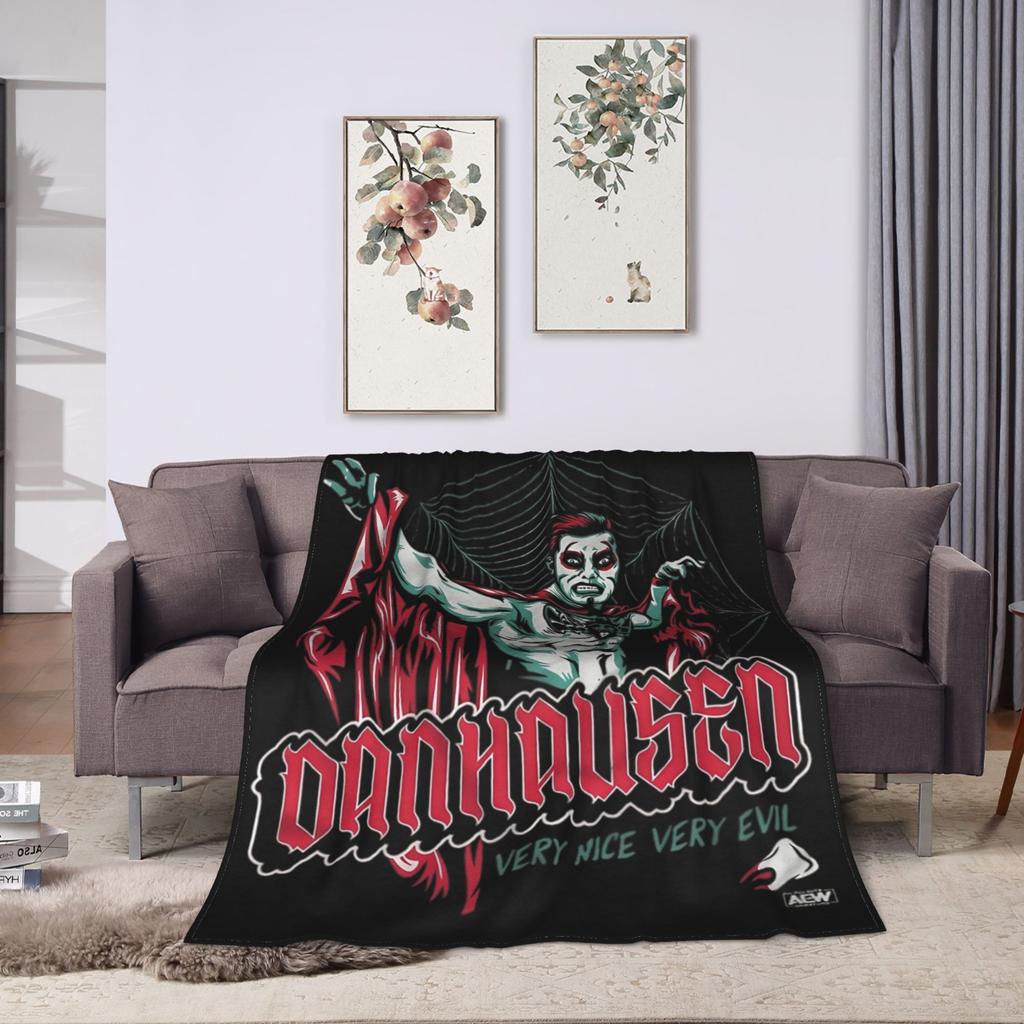 Danhausen Very Nice Very Evil Blanket Flannel Autumn/Winter Lightweight Throw Blankets for Home Outdoor Bedding Throws
