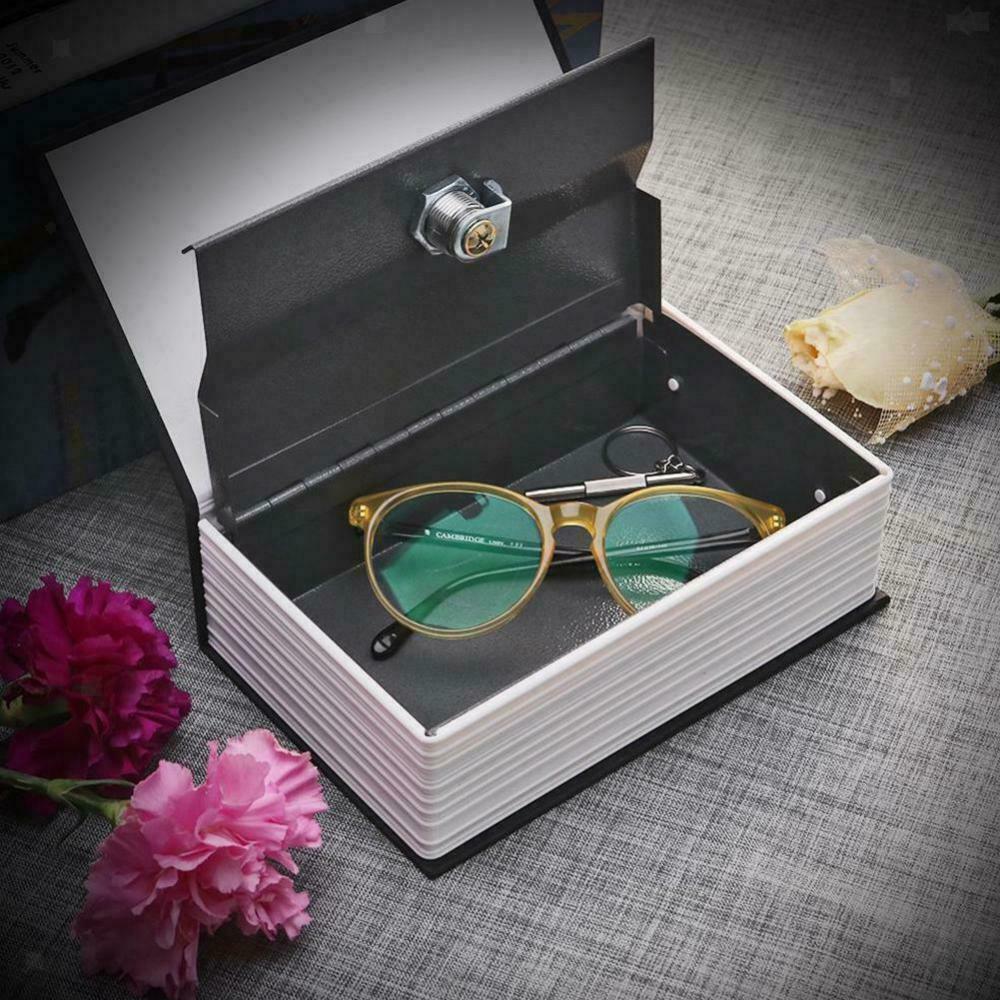 Booksafe Key Box With Lock Metal Box Simulated Book Safe Dictionary Hollow Book Safe Diversion