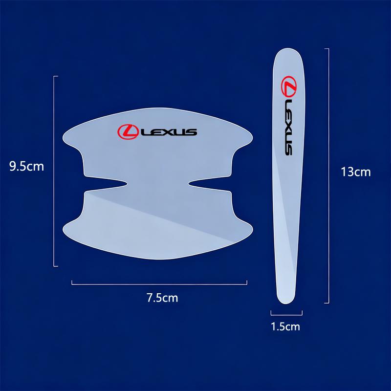 8Pcs Car Door Bowl Handle Protective Sticker Anti-collision Strip For Lexus F SPORT ES RX NX LS UX LM LX GX LC RZ IS CT GS RC HSJT3