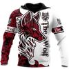 Spring and Autumn Fashion Hot Cross-border 3D Hoodie Men's Cool Animal Print Street Trend Classic Hoodie
