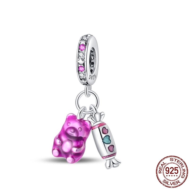 100% Настоящая Медь Подвеска Картошка Фри Пончики Подходит для Оригинального Браслета Пандора для Женщин Подарок на День Рождения Изысканные Ювелирные Изделия