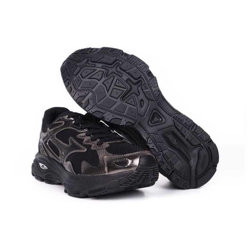 Mizuno Racer S Unisex Low-Top Running Shoes Black Gold D1GH223521
