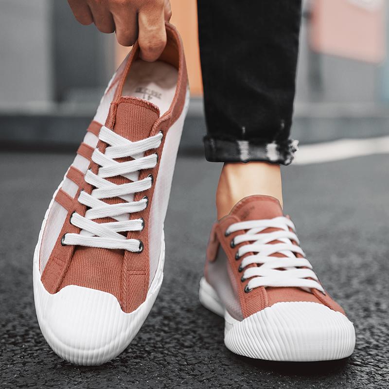 Men Sneakers Casual Shoes Skateboarding Men Flat Brand Fashion Canvas Shoes Breathable Non-slip Driving Tennis Sports Shoes