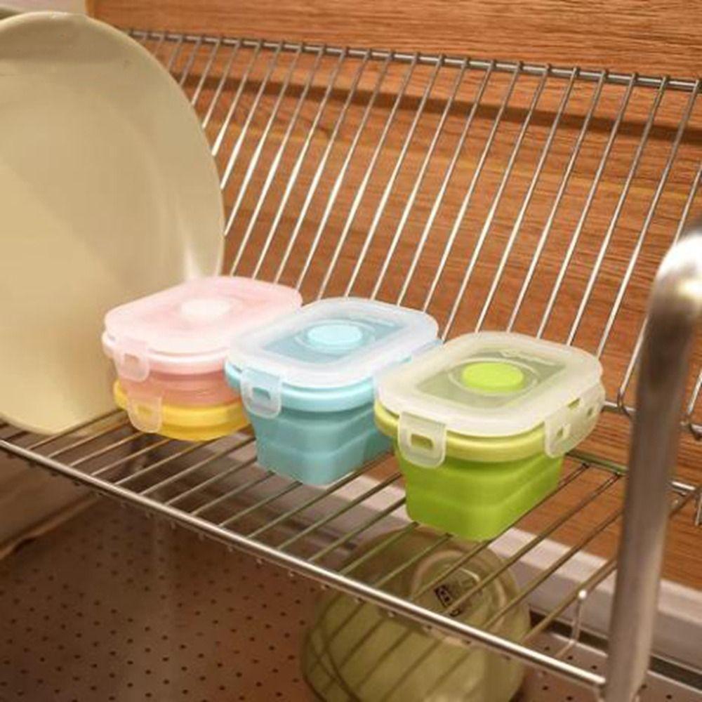4Pcs 150ml Food Fresh-Keeping Box Sealed Kids Snack Container  Office