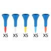 5Pcs Premium Golf Rubber Tees Almost Unbreakable 42mm Training Aid Mat 2" Heights for Range Practice Women Driving Training Gift