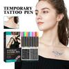 Temporary Tattoo Pen With Tattoo Stencils Body Marker Skin Friendly 10 Colors For Body Art Painting Drawing Pen
