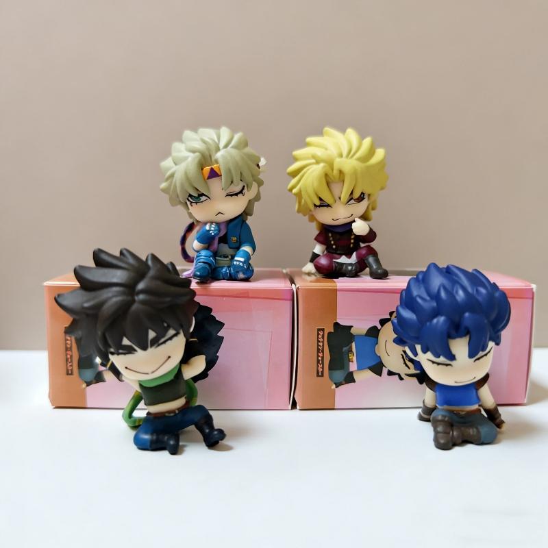Аниме JoJo's Bizarre Adventure Мини-фигурки Набор 4 шт. 6 см Ex Гашапон Джонатан Джозеф Дио Цезарь Аниме Коллекционная модель Игрушка Кукла