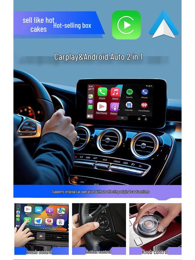 2025 Wireless CarPlay Adapter: Original Wired To Wireless Conversion for Apple Car Integration