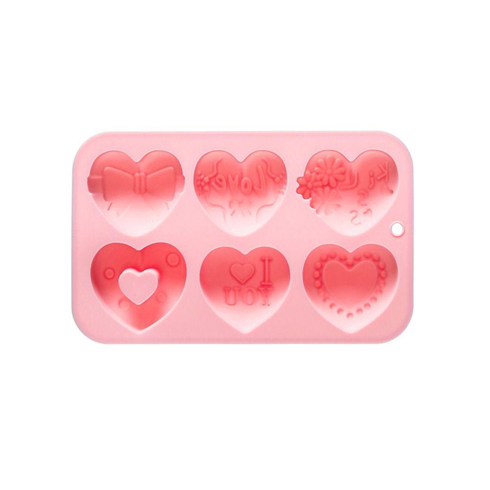 Handmade Valentine's Day Heart Chocolate Molds Silicone Heart Shaped Mold DIY Candy Making Molds