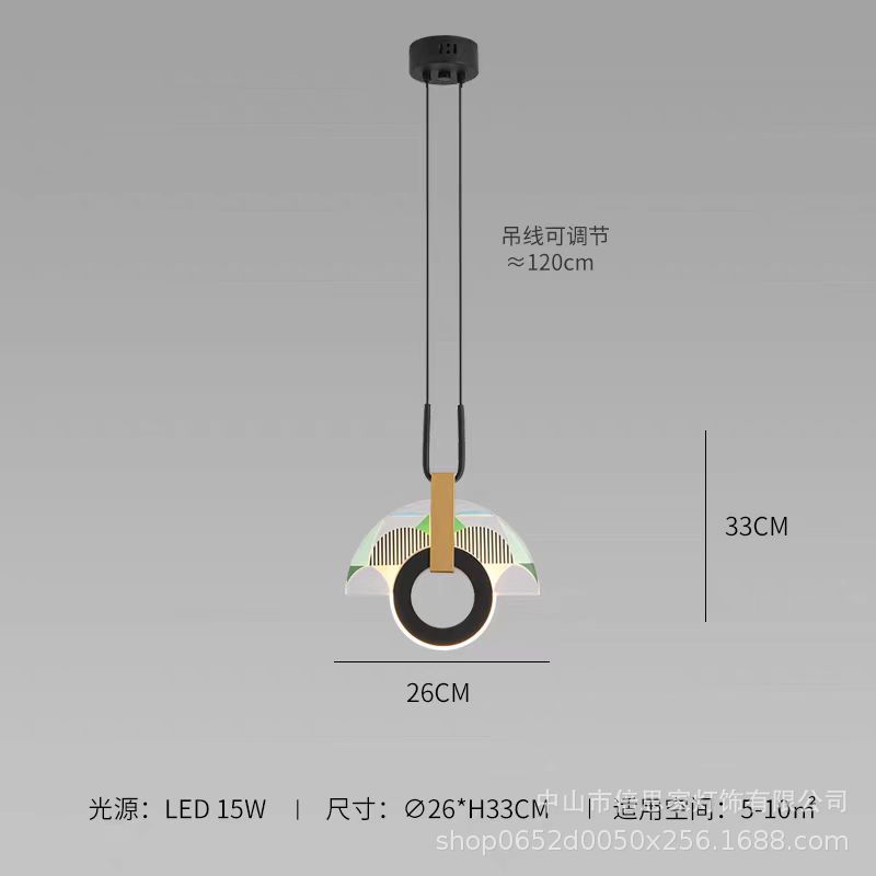 Итальянский дизайн геометрический подвесной светильник Модное искусство подвесной цветной свет Современный интерьер Кухня Гостиная Ресторан спальня