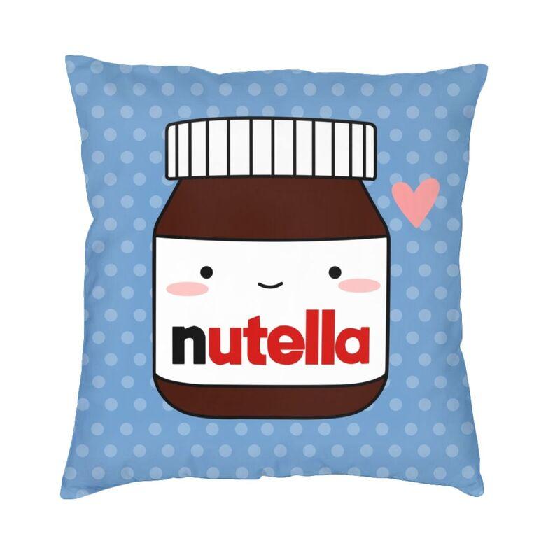 Банка Nutella Шоколадная Наволочка Двусторонняя 3D Печать Чехол для Напольной Подушки Чехол для Подушки в Машину На заказ Домашний Декор