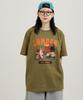 CREAM SODA LAB Moto Camp Short Sleeve T-Shirt Olive