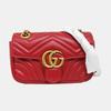 [Pre-Owned] Gucci GG Marmont Matelassé Mini Bag 'Red' - Excellent #16GZZVB