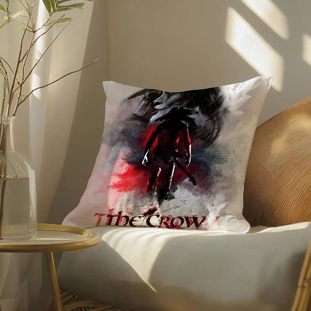 The Raven Pillow Case Pattern Printed Pillowcase for Living Room Sofa Cushion Cover  Bedroom Decor