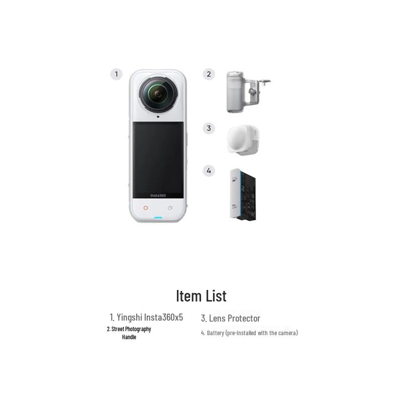 Insta360 X5 Flagship 8K 360° Action Camera (CN version)