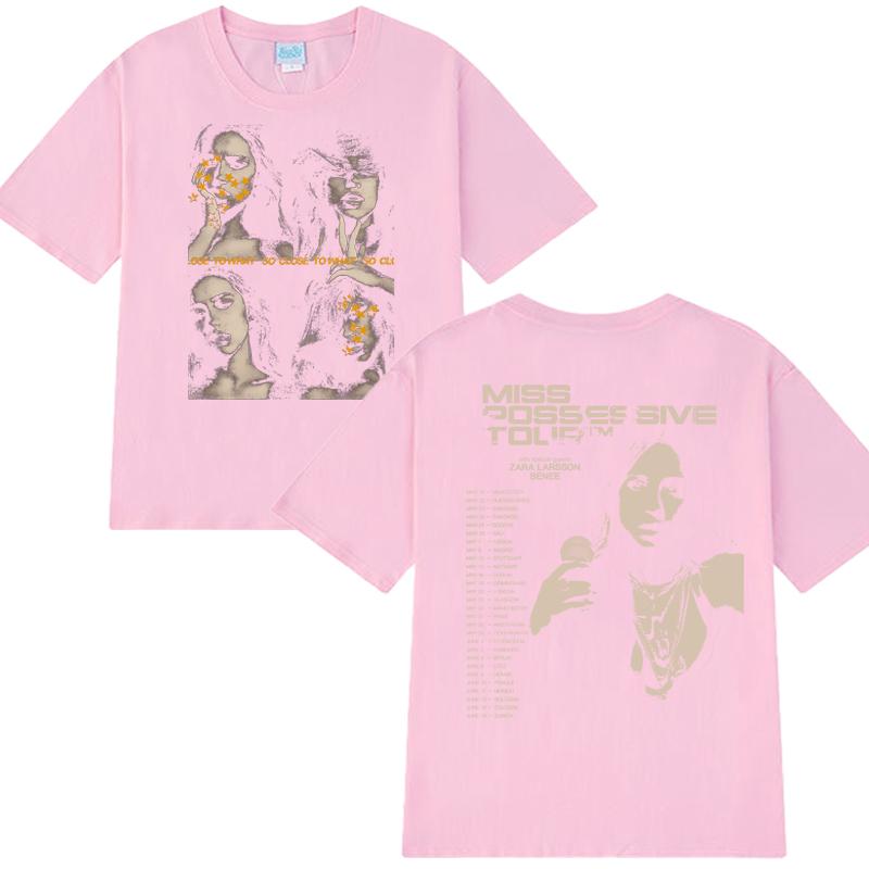 Tate McRae Miss Possessive Tour 2025 Double Sided Print T Shirt Men Women Fashion Y2k Short Sleeve T-shirts Unisex Cotton Tops