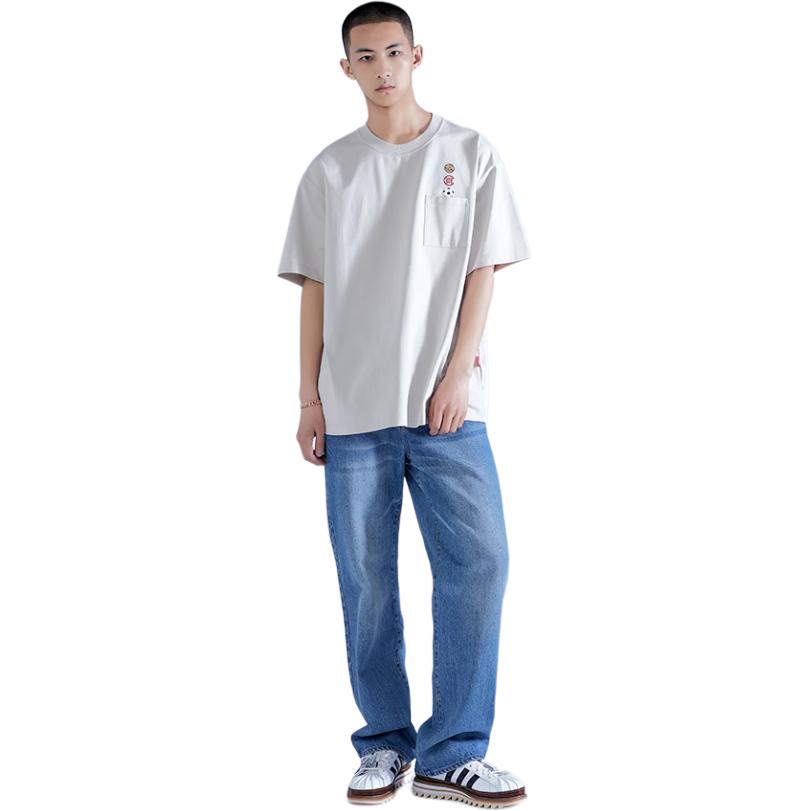 CLOT T-Shirts Men's Crew Neck Moderate Straight Fit CTTE24S11035
