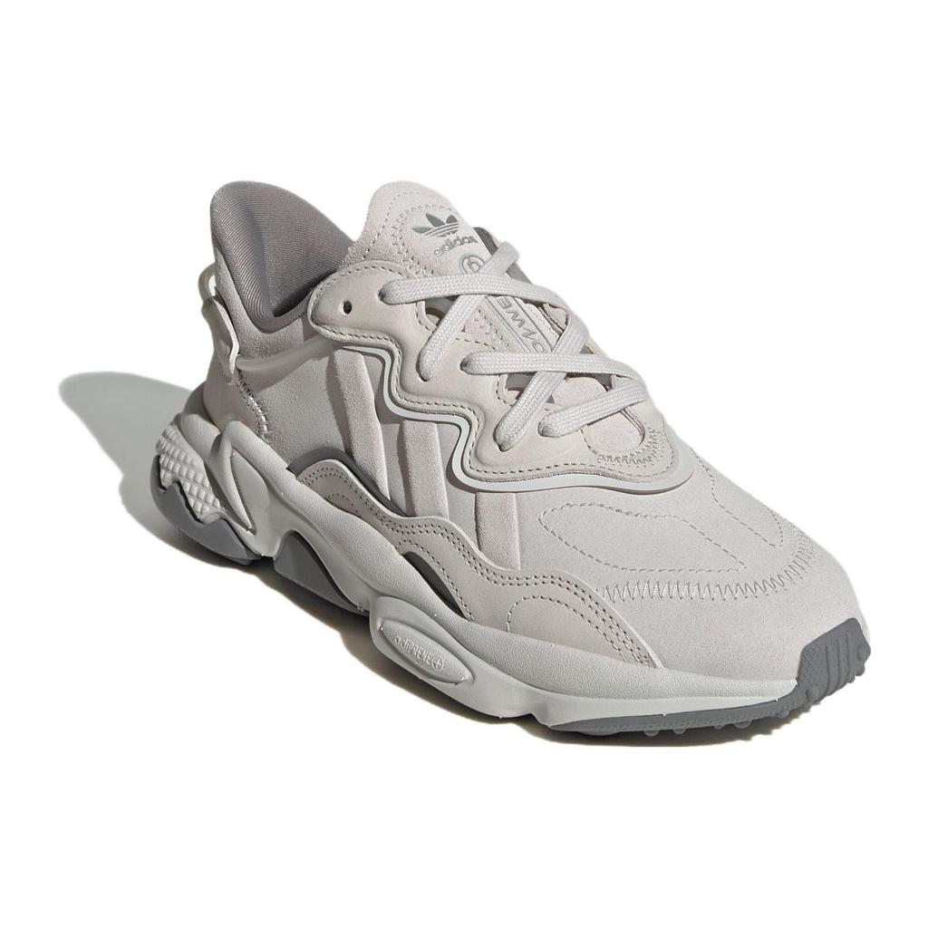 Adidas Ozweego Обувь Кожа Универсальная Минималистичная Амортизация Прочная Низкий Верх Папины Кроссовки Женская Обувь Серый IE9510