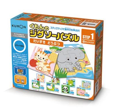 Kumon Publishing Kumon Пазл ШАГ 1: Любимые животные Образовательная игрушка для детей от 1,5 лет KUMON
