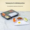 MOLUONA Disposable 3-Compartment Takeaway Lunch Boxes