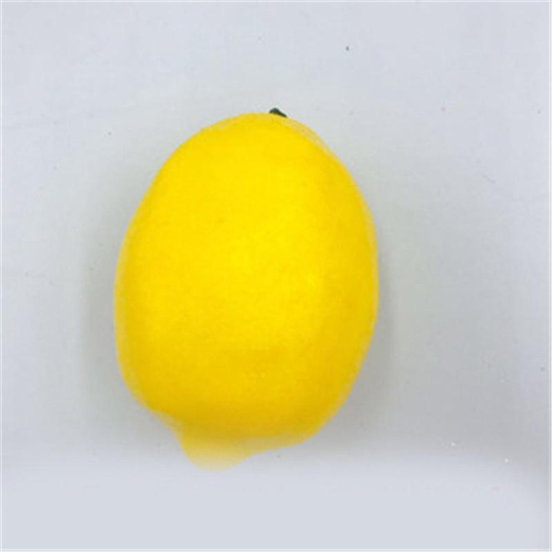 Decorative Party Furnishing Lemon Fruit Model Plastic Fruit Simulated Lemon Home Decor Foam
